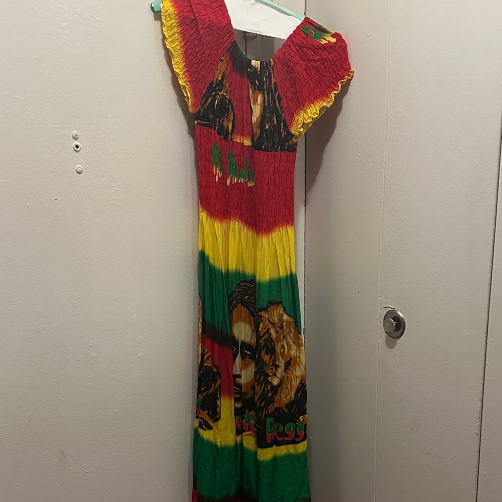 Colorful Rasta Maxi Dress